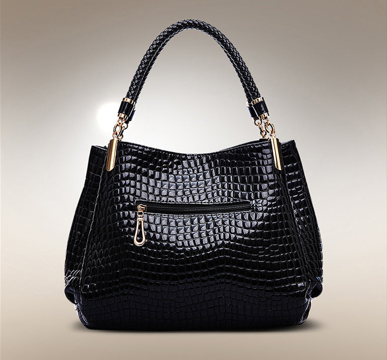 Isabella™ Eleganza Duradera | Bolso de Mano con Estampado de Cocodrilo Elegante