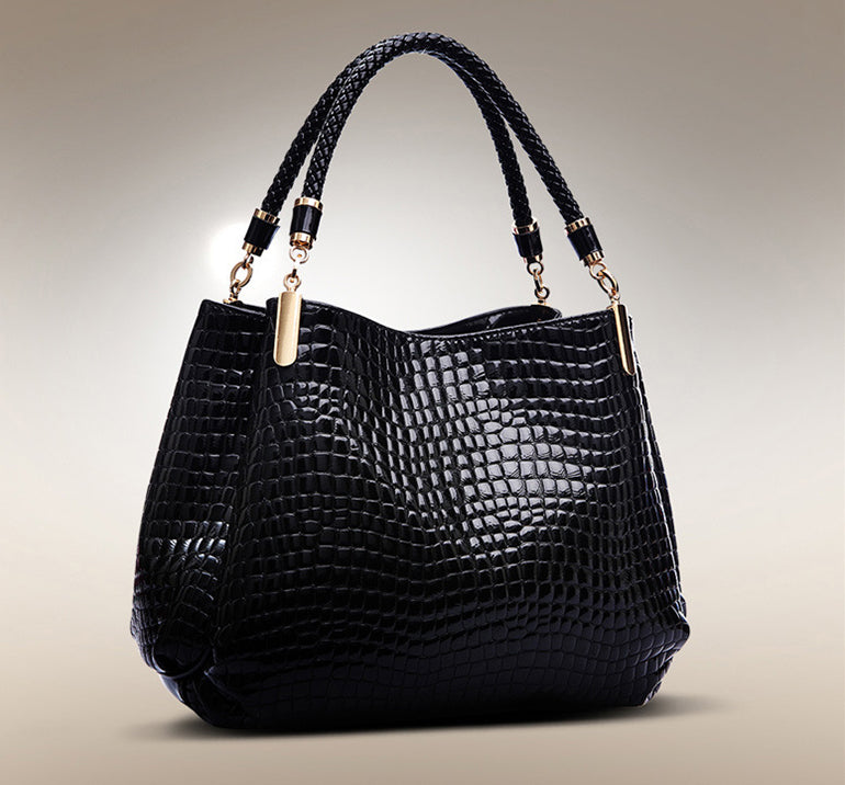 Isabella™ Eleganza Duradera | Bolso de Mano con Estampado de Cocodrilo Elegante