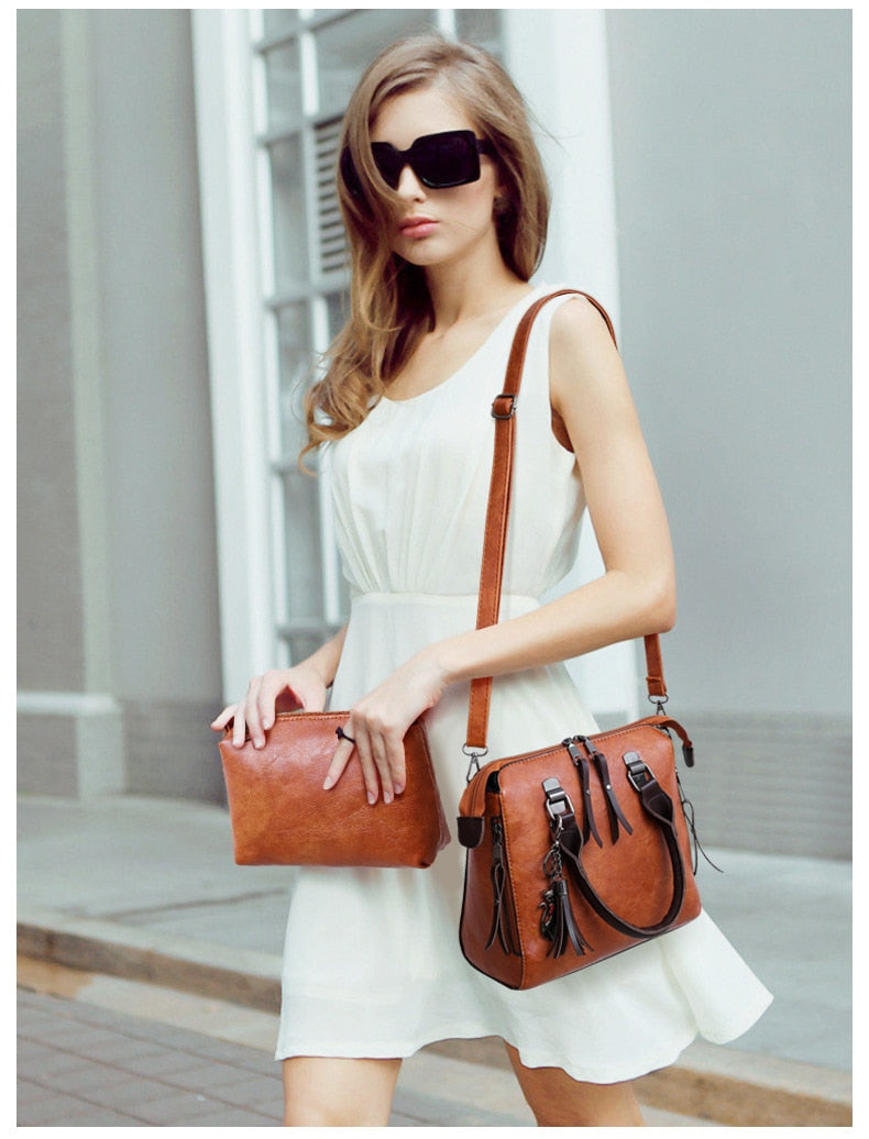 Avery™ - Juego de Bolsos de Lujo con Flecos