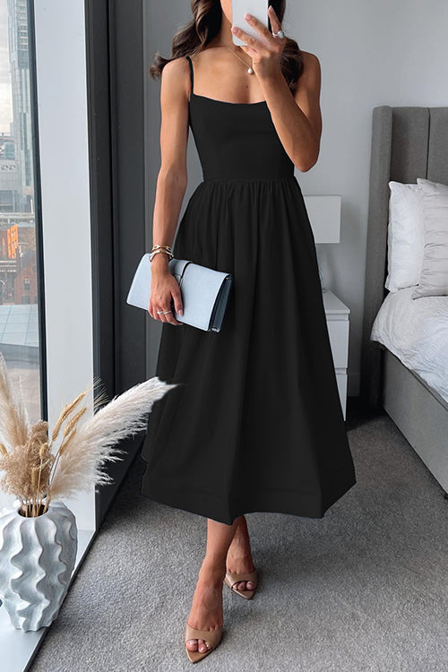 Martina™ | Vestido Midi con Tirantes Finos