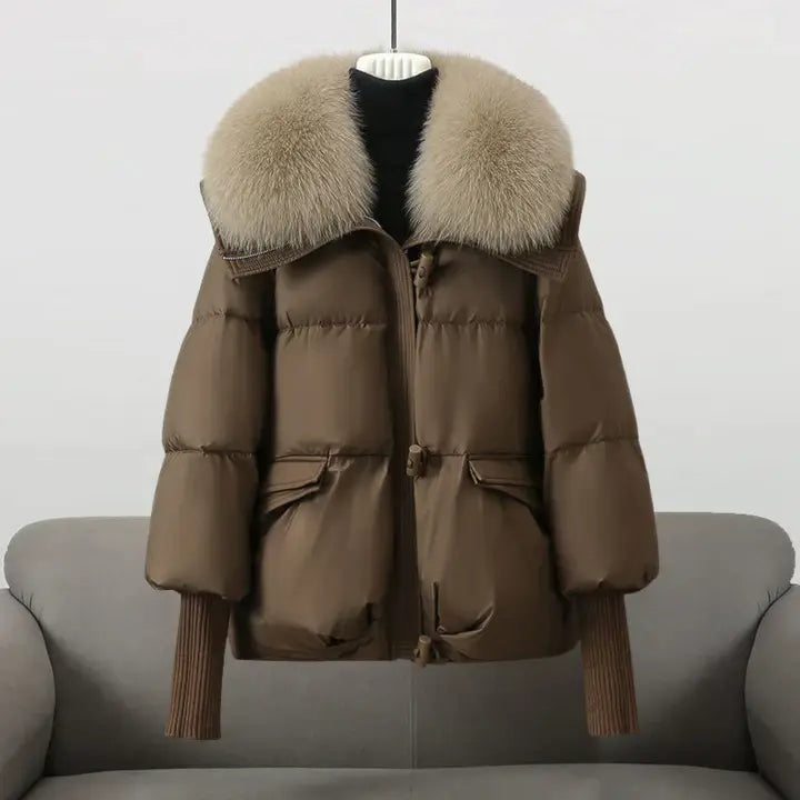 Lina™ - Abrigo de Invierno con Cuello de Piel Lujoso