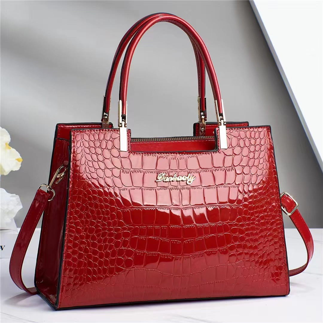 Brooklyn™ Shine | Bolsa de Lujo con Estampado de Cocodrilo