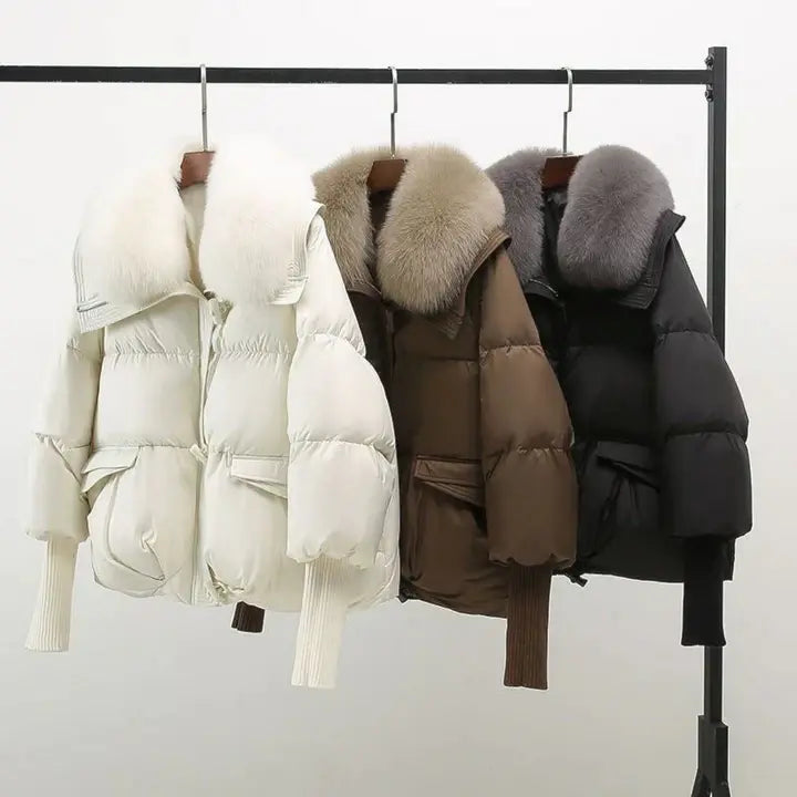 Lina™ - Abrigo de Invierno con Cuello de Piel Lujoso