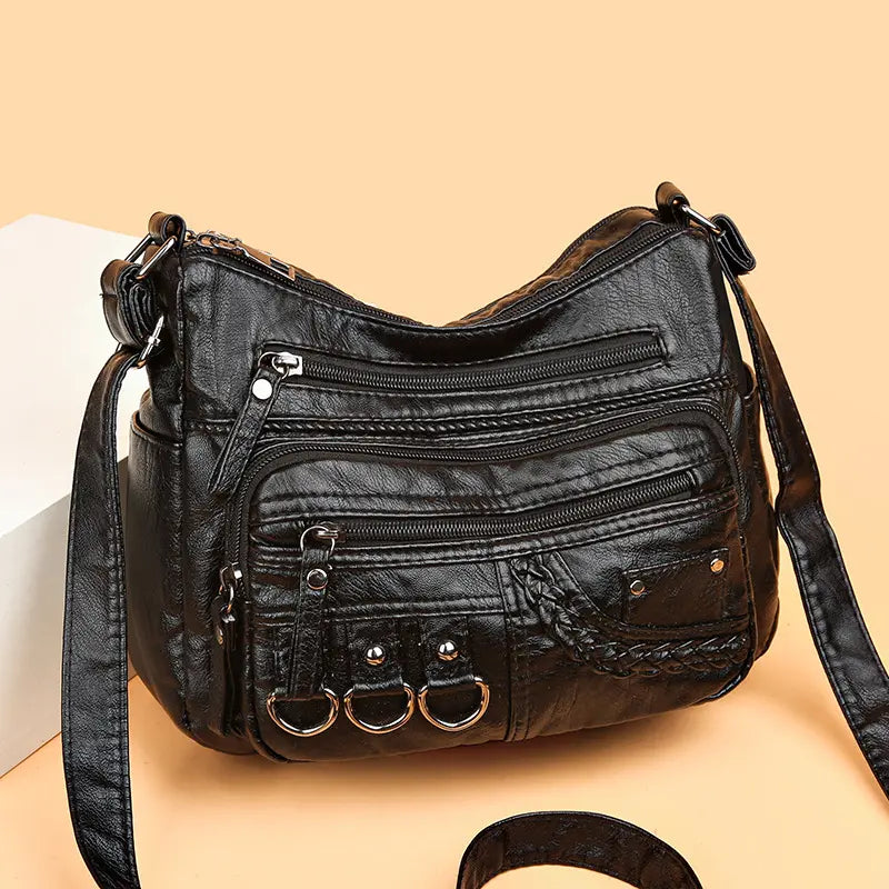 Olivia™ Vintage Charm | Bolsa con Cremallera Suave