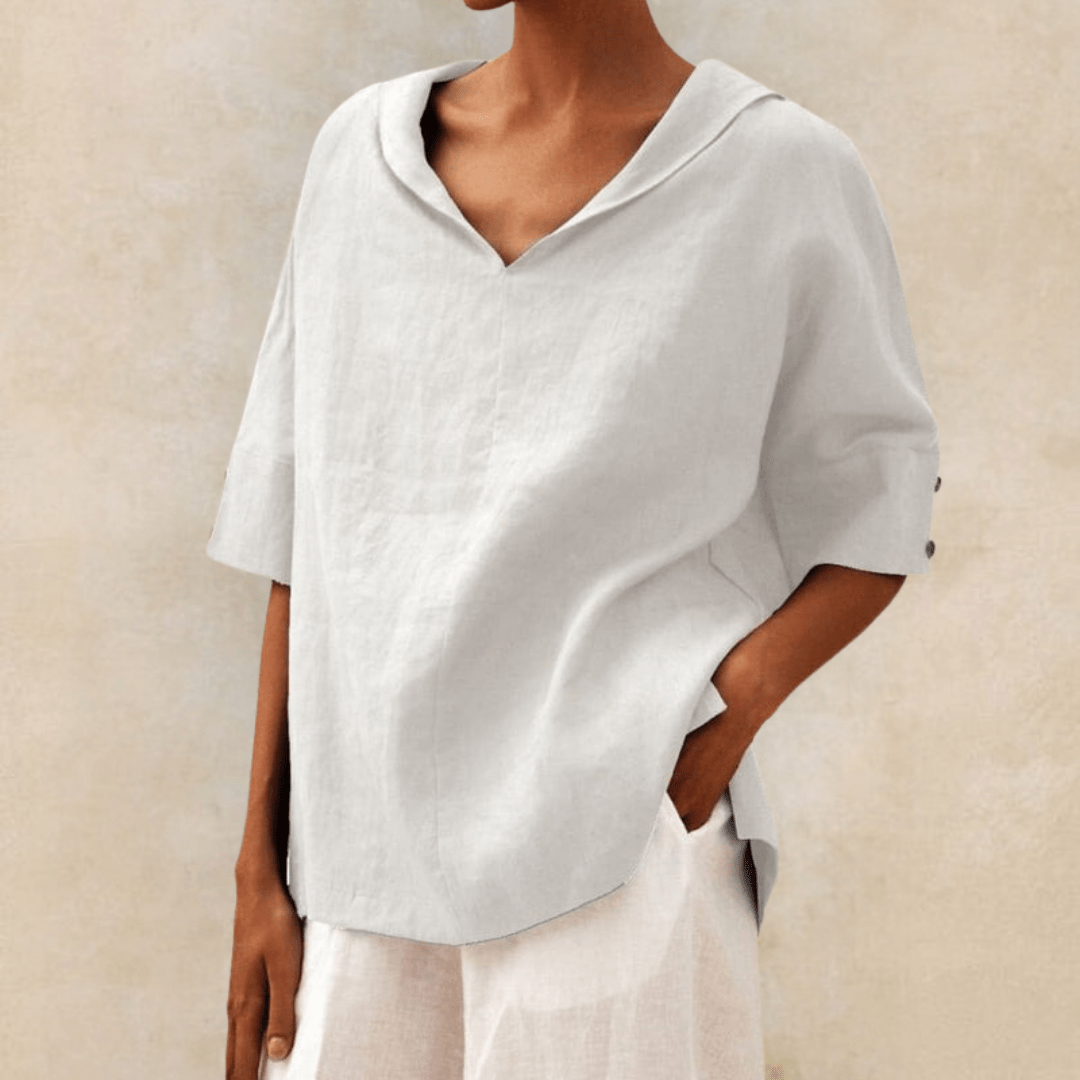 Marie | Camisa Oversized Coastal Breeze
