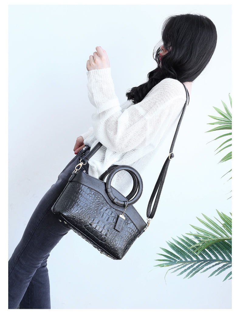 Ella™ Classic Croc | Bolsa Vintage Versátil