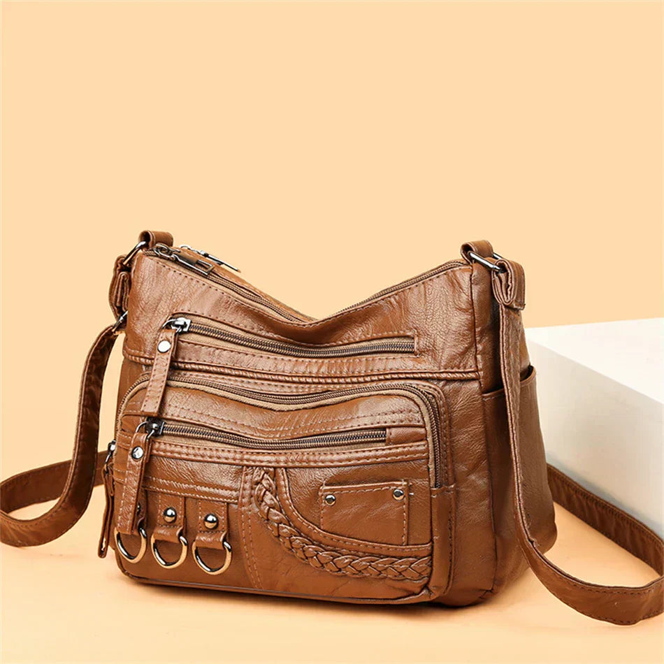 Olivia™ Vintage Charm | Bolsa con Cremallera Suave
