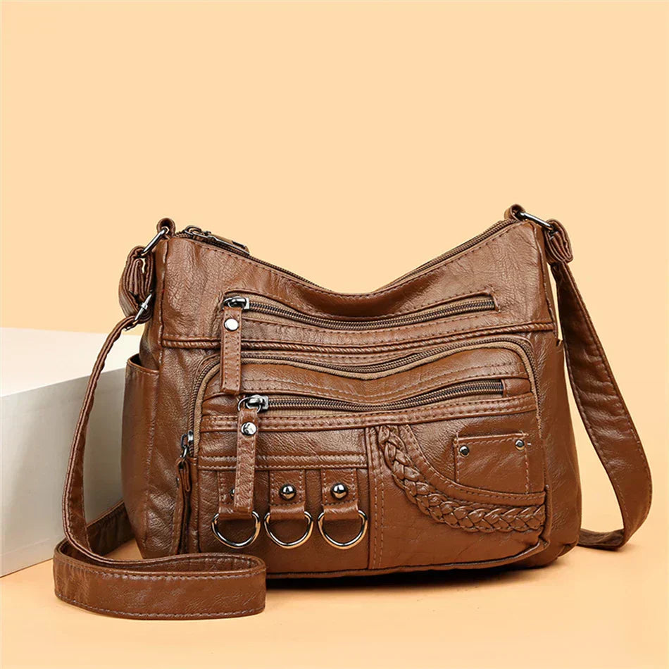 Olivia™ Vintage Charm | Bolsa con Cremallera Suave
