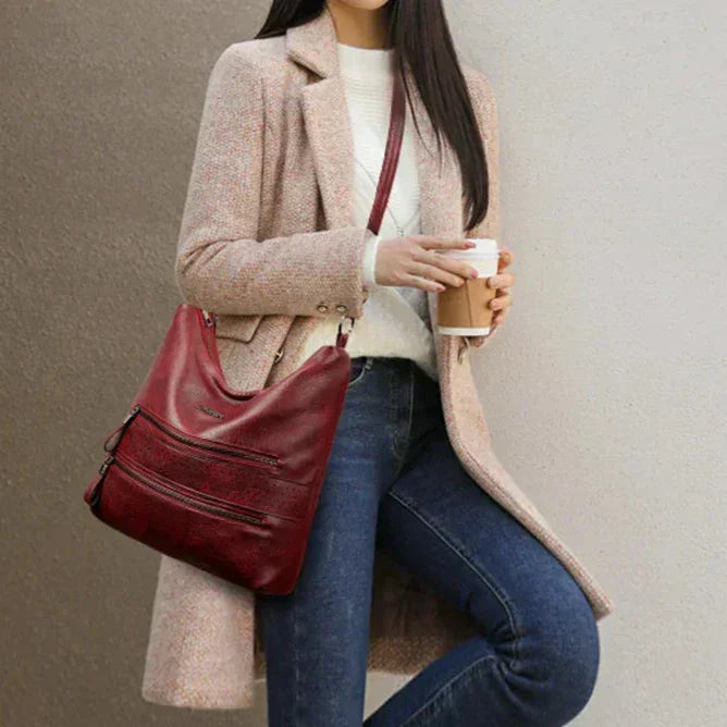 Ellie™ Double Charm | Bolso de Hombro Multi Bolsillos
