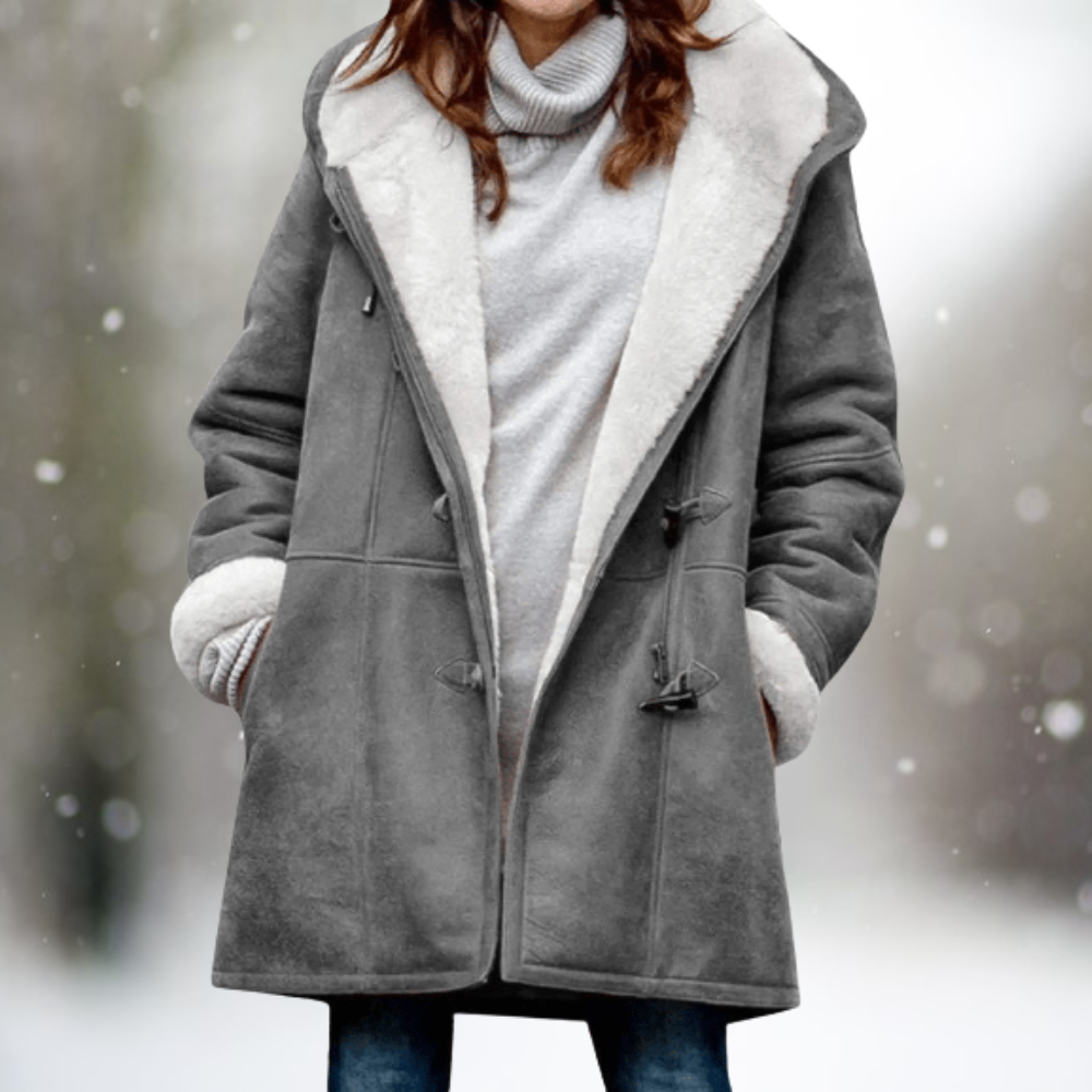 Amelia™ - Chaqueta con Capucha de Terciopelo Premium