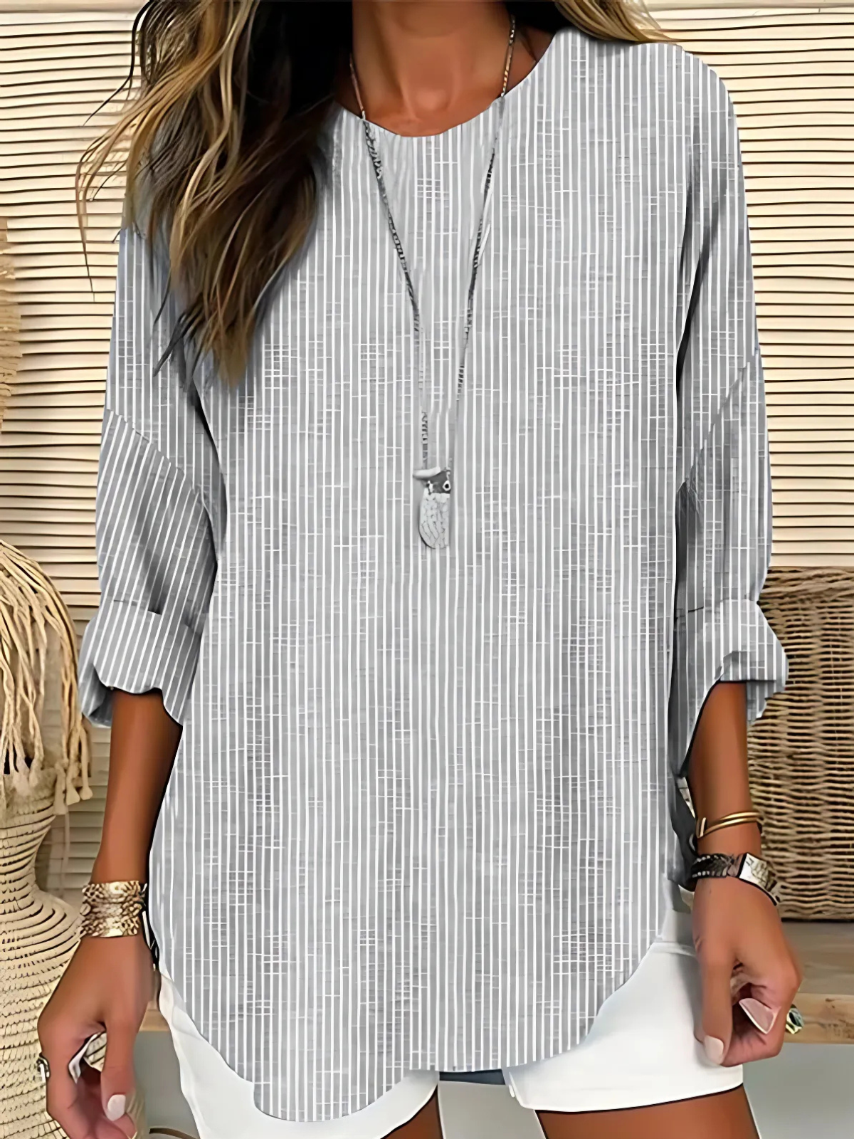 Rhea | Blusa a rayas de moda