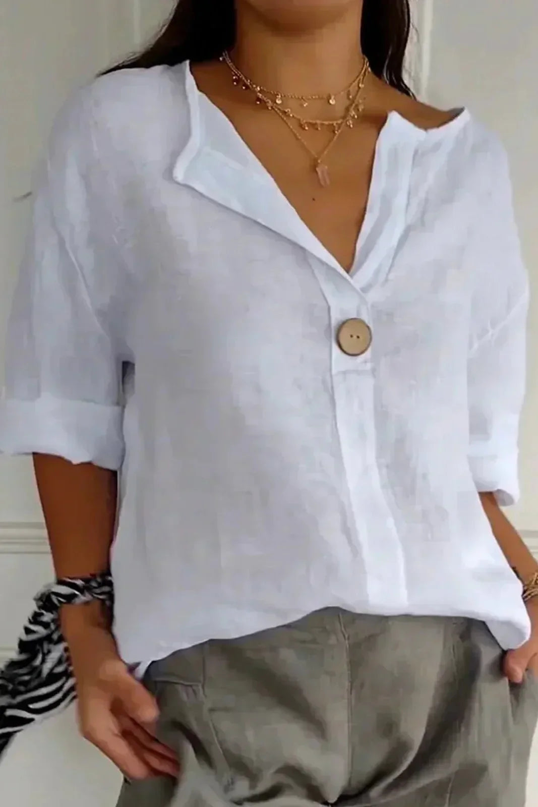 Zamma | Top de Lino Relaxed