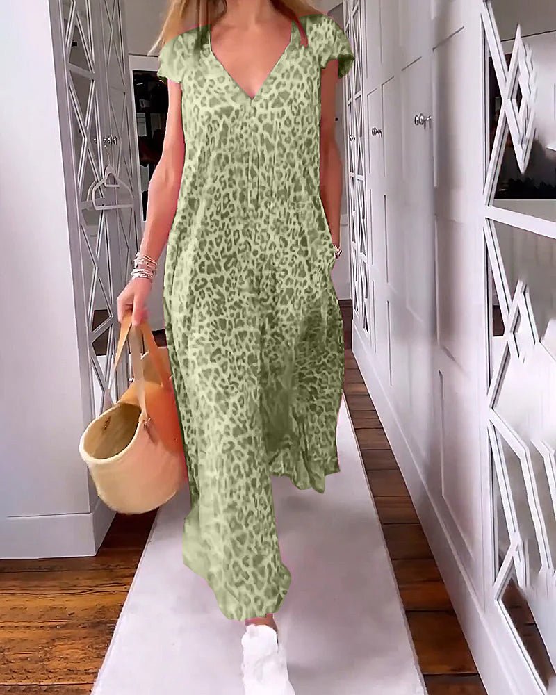 Glaiza | Vestido Maxi con Escote en V