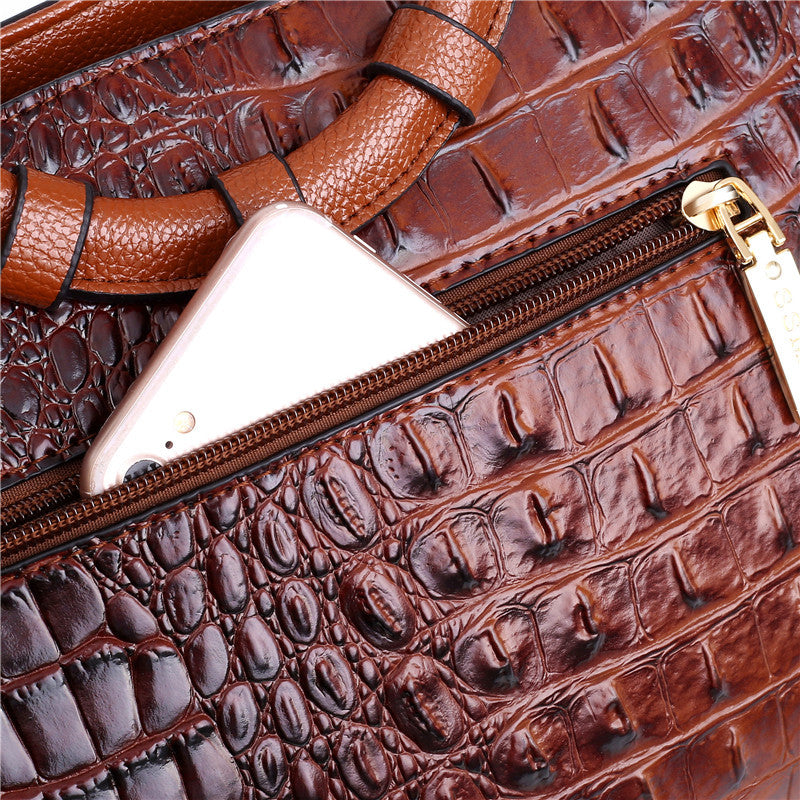 Ella™ Classic Croc | Bolsa Vintage Versátil