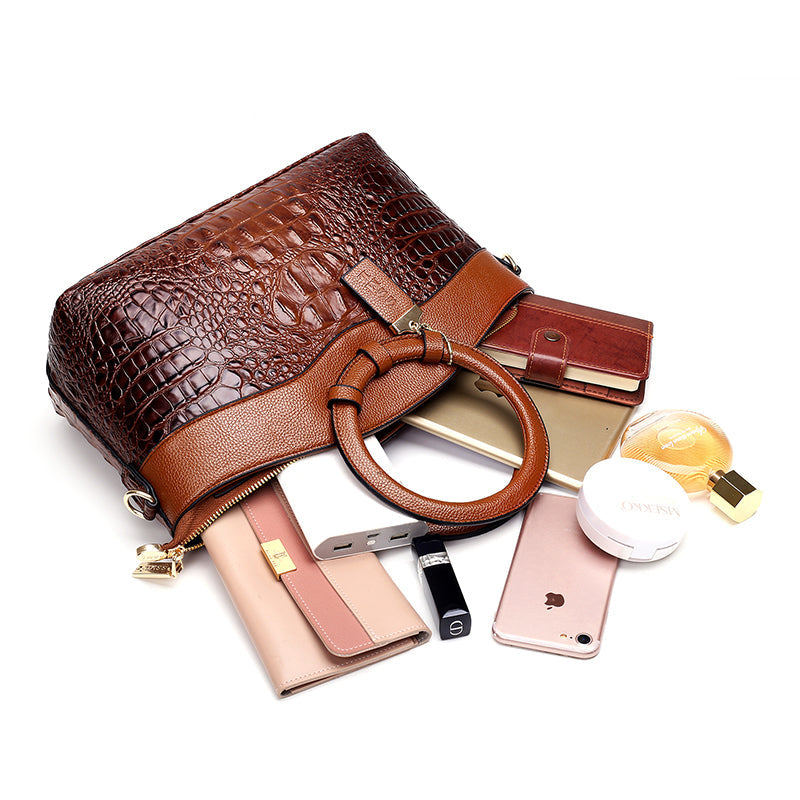 Ella™ Classic Croc | Bolsa Vintage Versátil