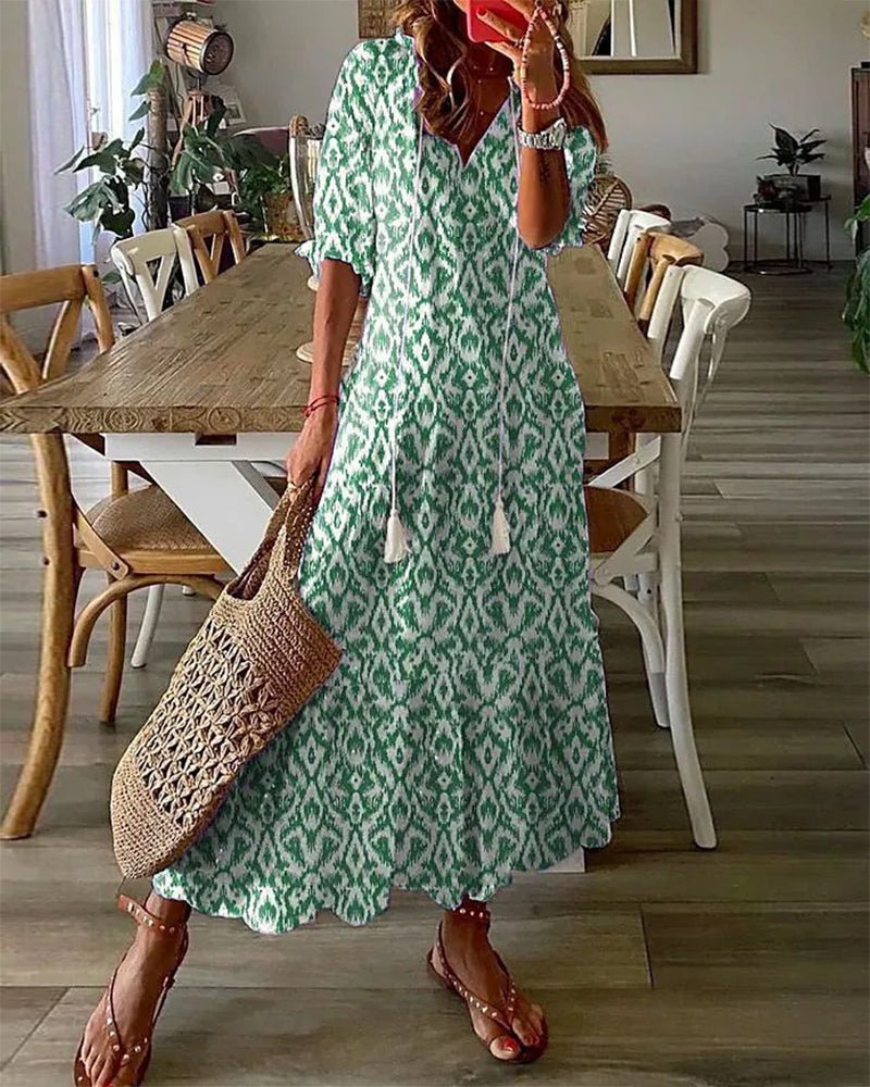 Luna | Vestido Boho Sin Esfuerzo con Ajuste Halagador