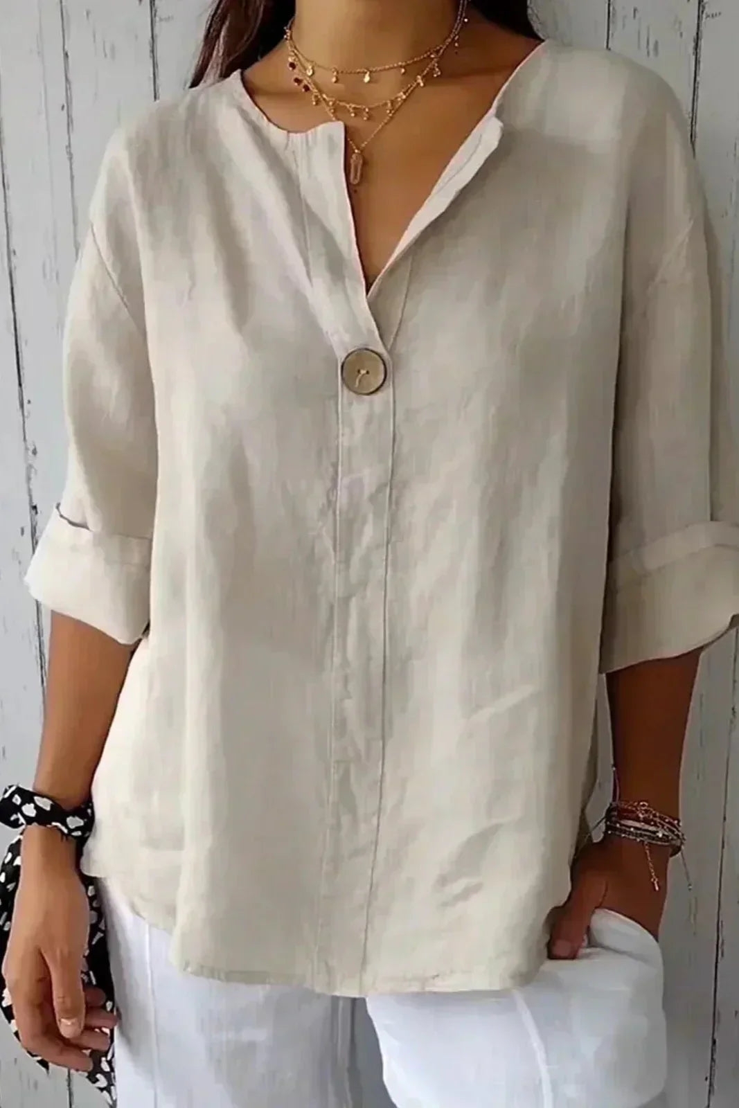 Zamma | Top de Lino Relaxed