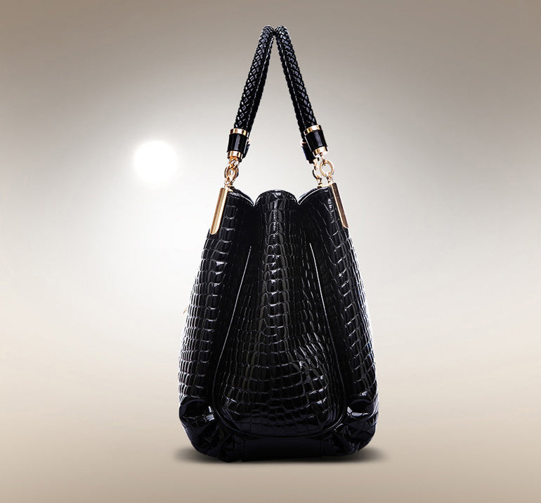 Isabella™ Eleganza Duradera | Bolso de Mano con Estampado de Cocodrilo Elegante