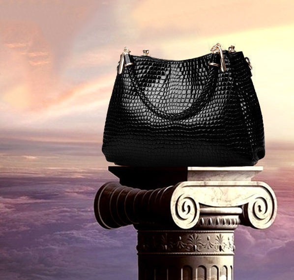 Isabella™ Eleganza Duradera | Bolso de Mano con Estampado de Cocodrilo Elegante