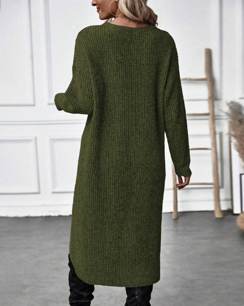 Addison™ - Vestido de Suéter Cómodo Estilo Irregular