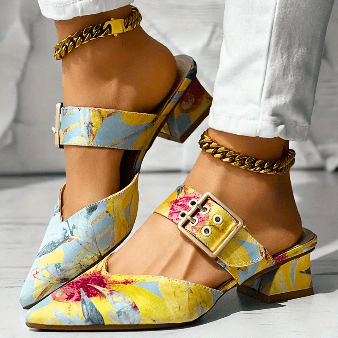 Bello | Tacones Arcoíris Brillantes