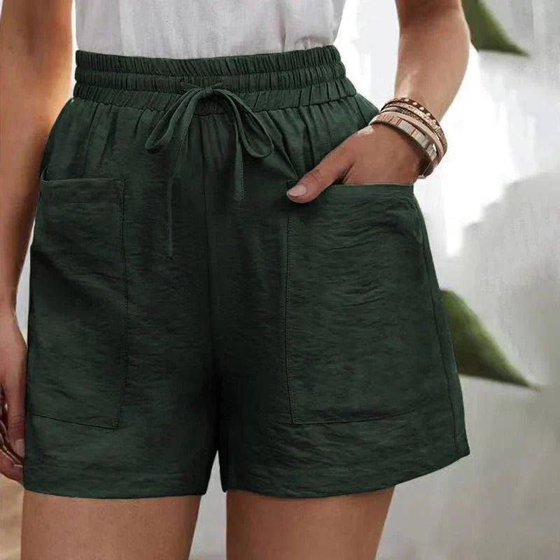 Alani | Pantalones Cortos de Lino Fáciles de Llevar
