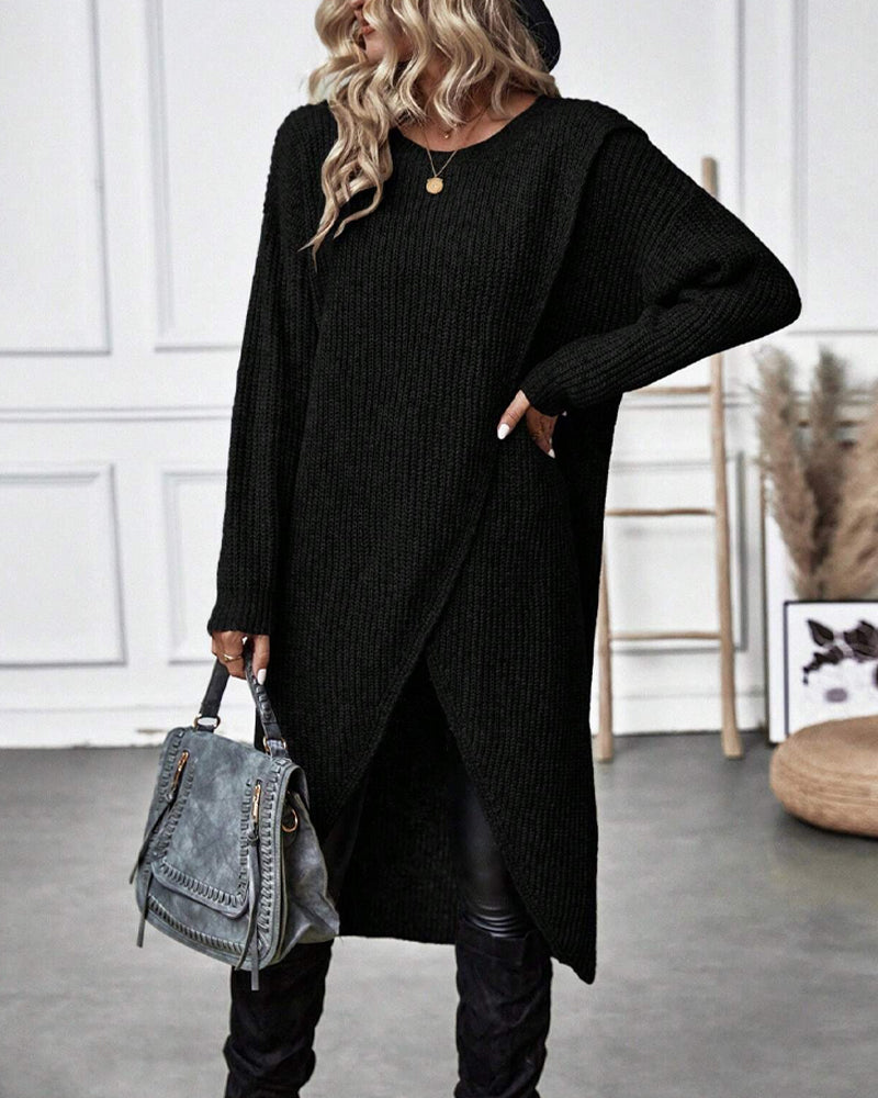 Addison™ - Vestido de Suéter Cómodo Estilo Irregular
