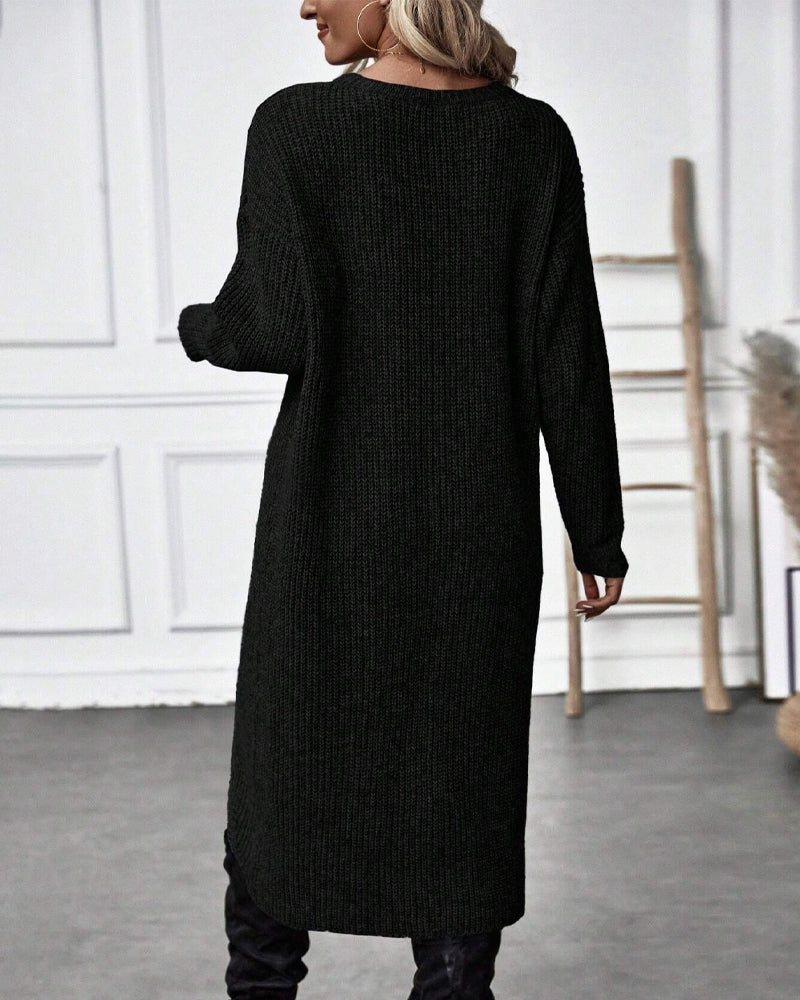 Addison™ - Vestido de Suéter Cómodo Estilo Irregular