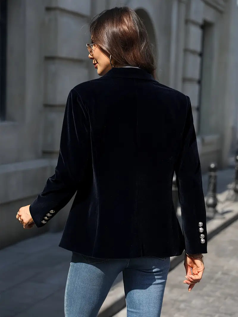 Savannah™ - Blazer en Velluto Elegante