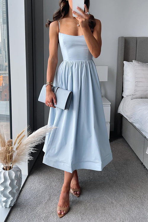 Martina™ | Vestido Midi con Tirantes Finos