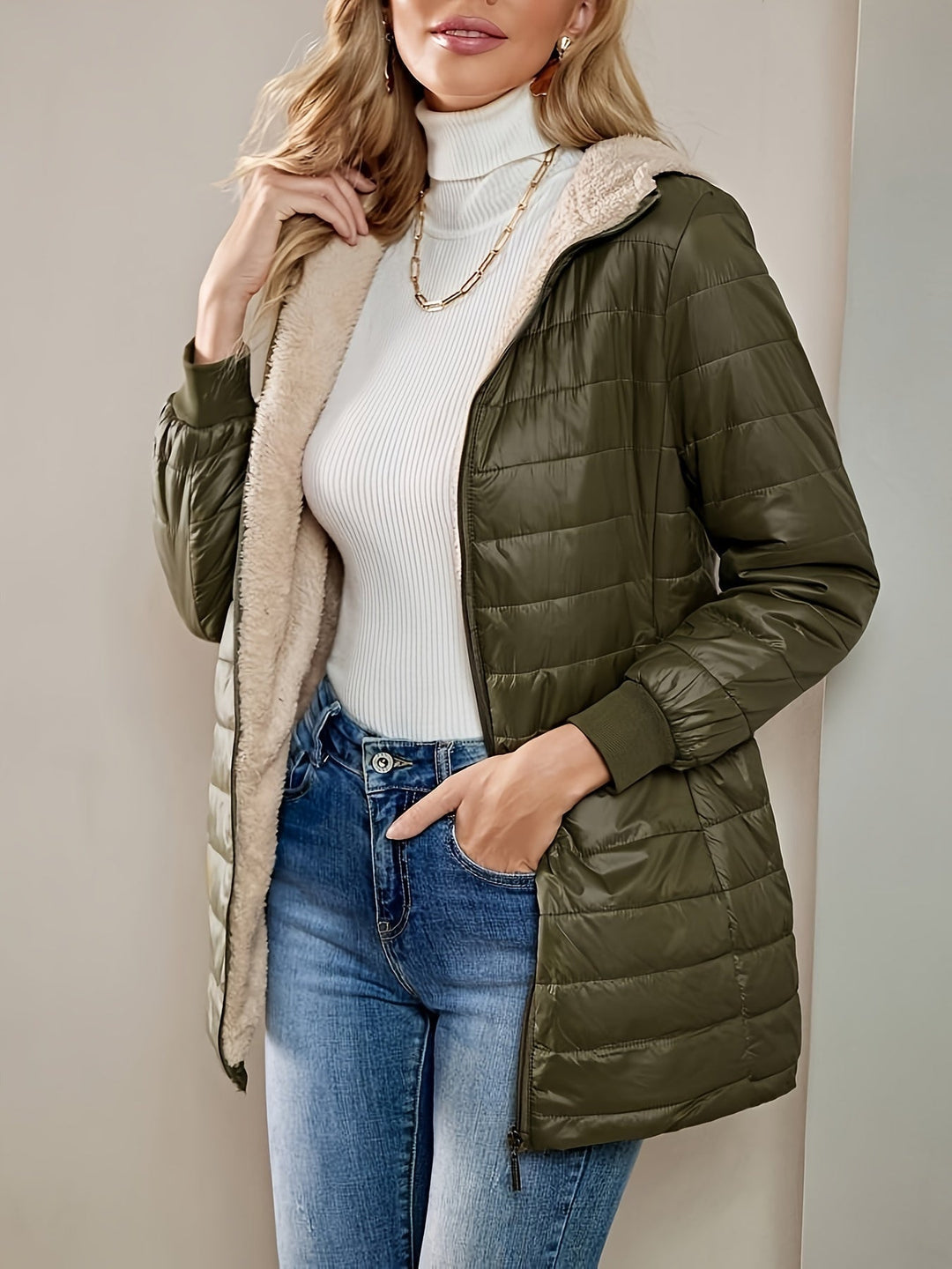 Alyssa™ - Chaqueta Térmica Larga Casual y Confortable