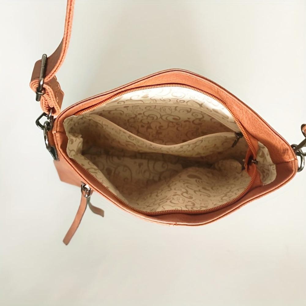 Addison™ Eleganza Semplice | Bolsa de Hombro Cuadrada Retro