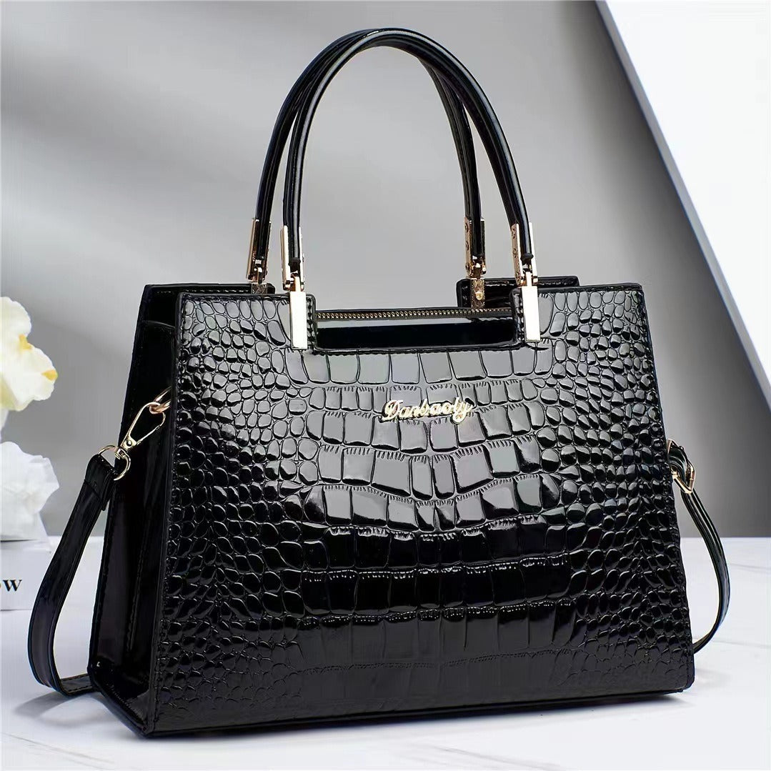 Brooklyn™ Shine | Bolsa de Lujo con Estampado de Cocodrilo