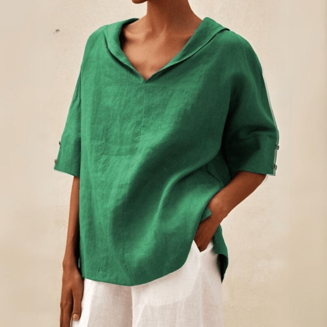 Marie | Camisa Oversized Coastal Breeze