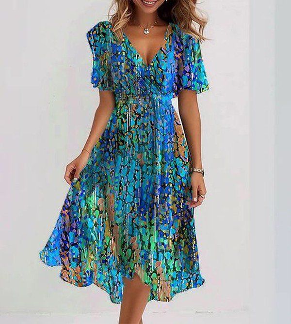 Sapphire | Vestido Midi Azul Brezze