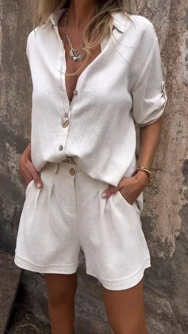 Auriana | Conjunto de Lino Luxe Breeze