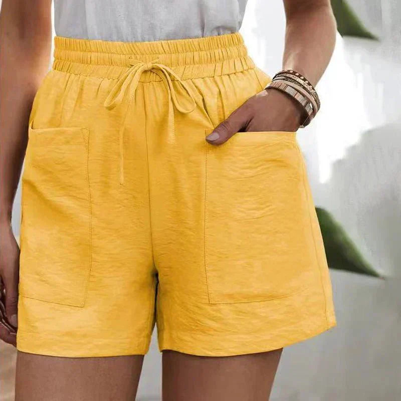 Alani | Pantalones Cortos de Lino Fáciles de Llevar