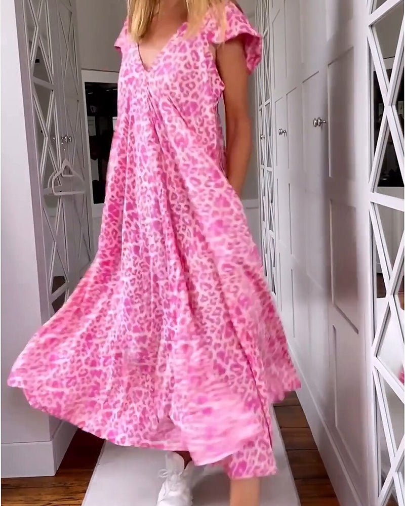 Glaiza | Vestido Maxi con Escote en V