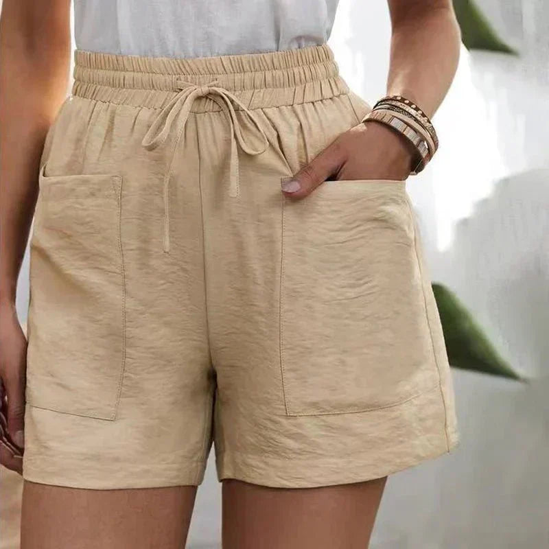 Alani | Pantalones Cortos de Lino Fáciles de Llevar