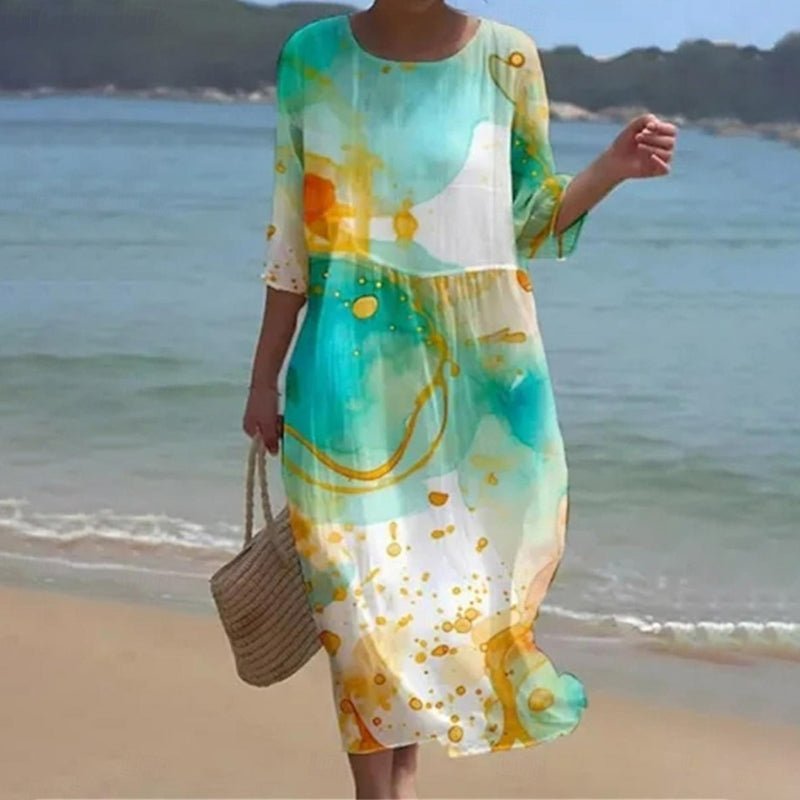 Keely | Vestido Flor al Atardecer