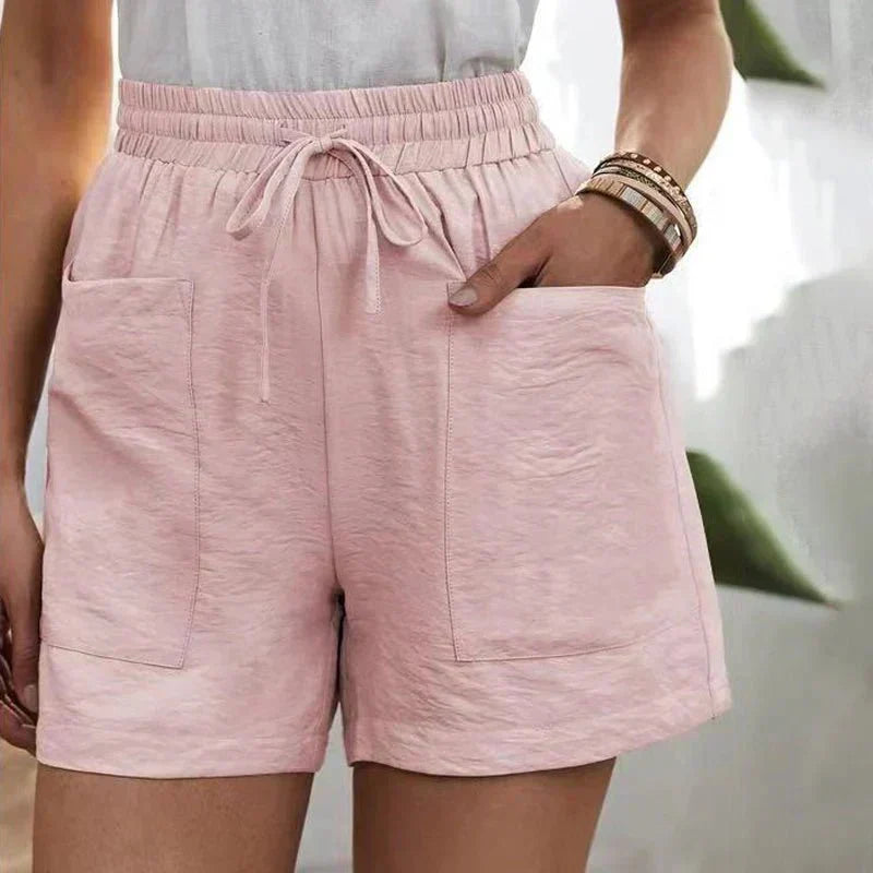 Alani | Pantalones Cortos de Lino Fáciles de Llevar