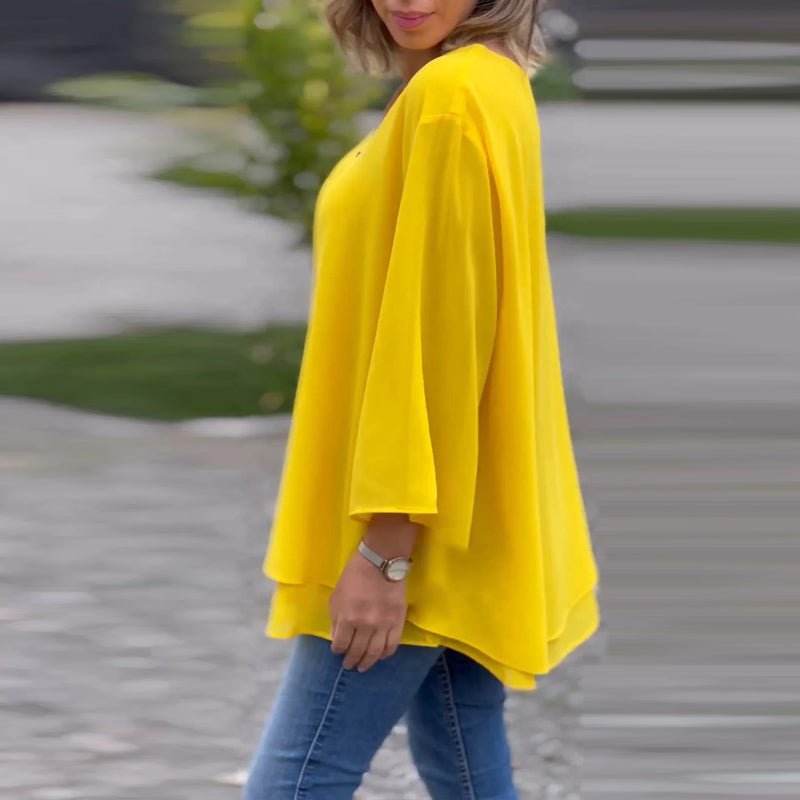 Lorelai | Blusa de Chiffon con Zip