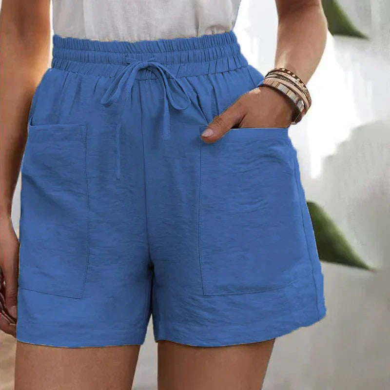 Alani | Pantalones Cortos de Lino Fáciles de Llevar