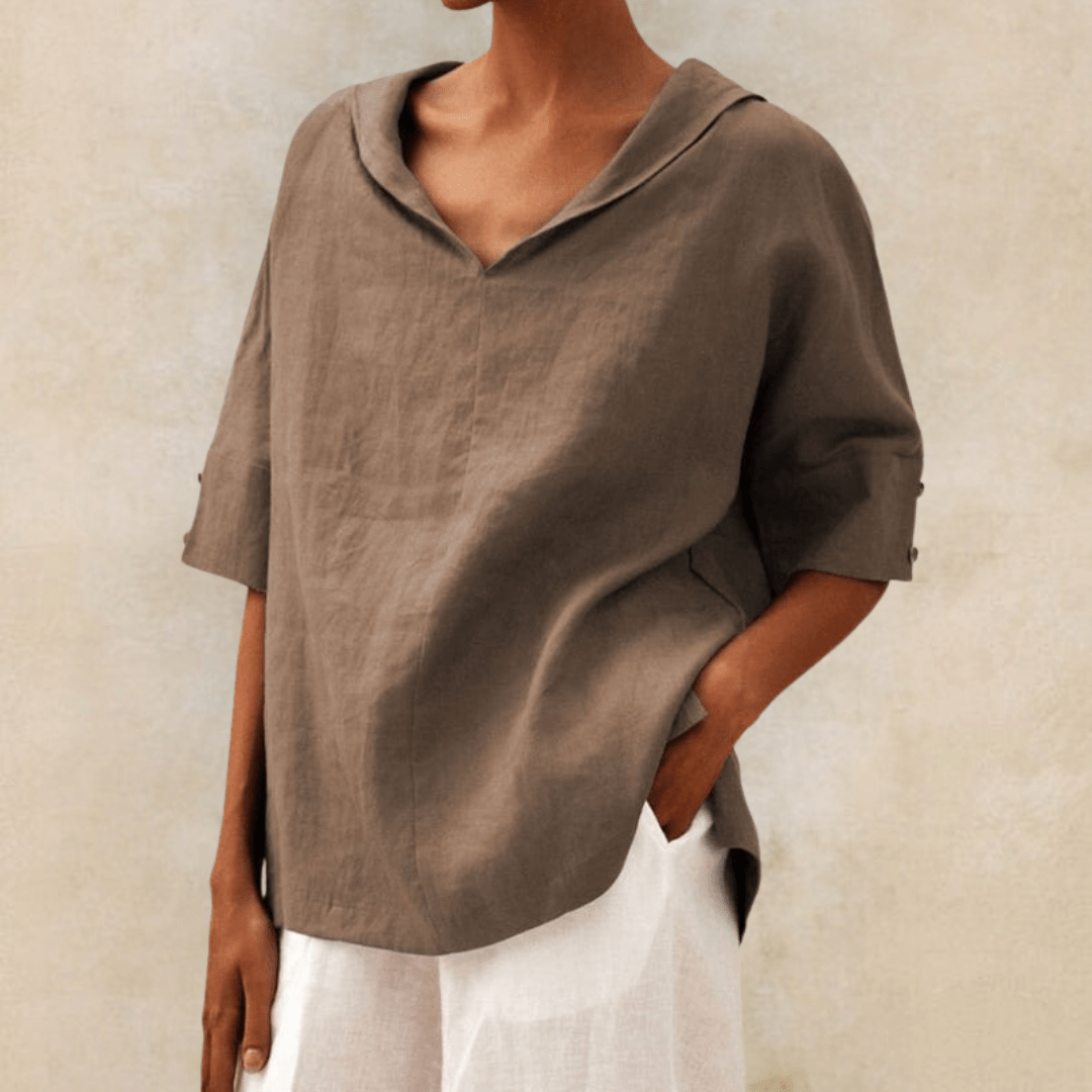 Marie | Camisa Oversized Coastal Breeze