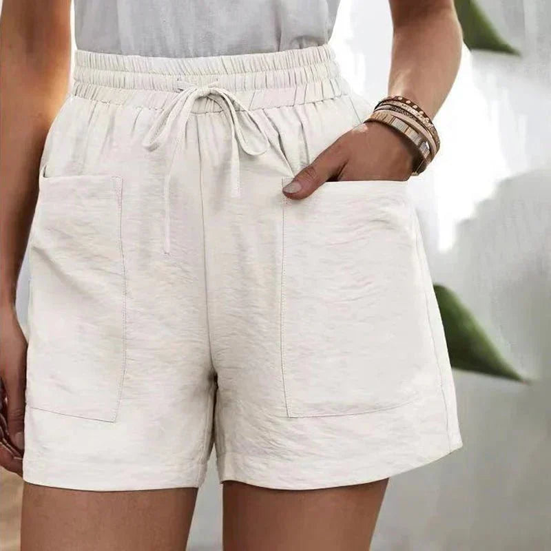 Alani | Pantalones Cortos de Lino Fáciles de Llevar