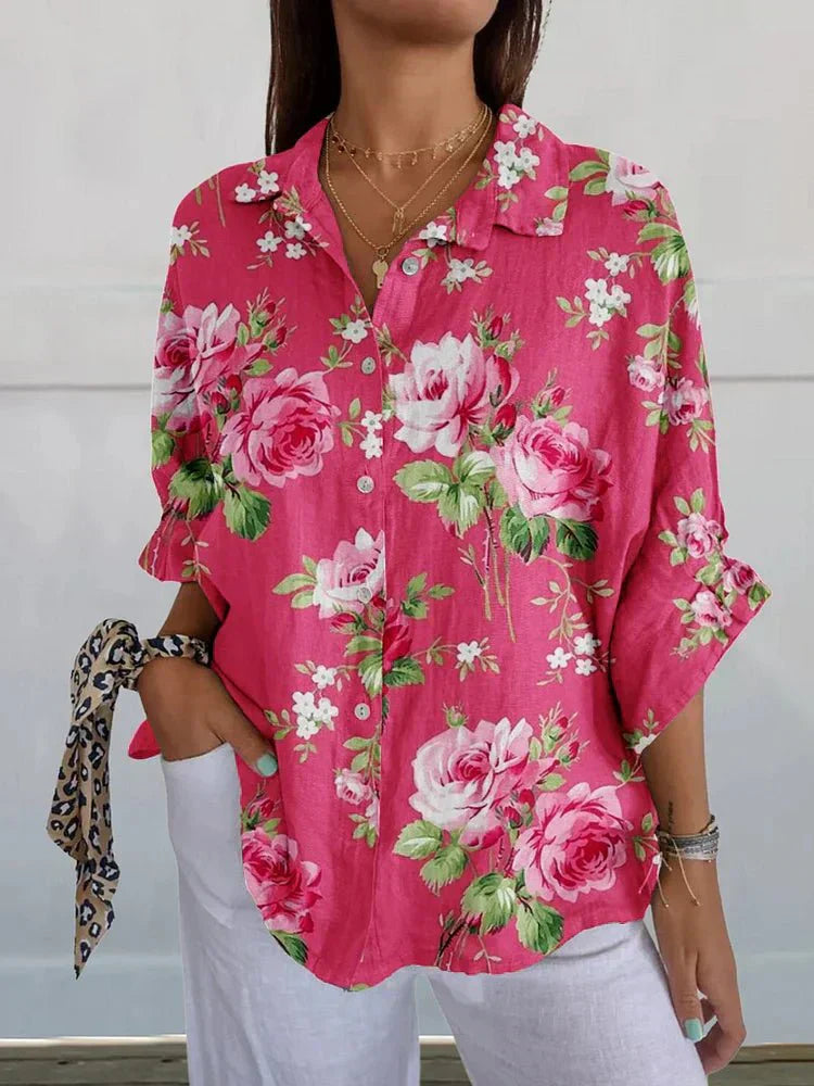 Sofie | Blusa Floral Rosa
