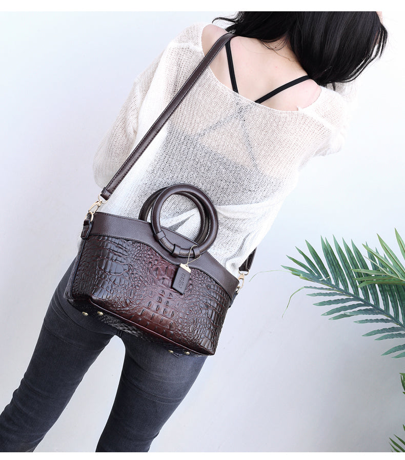 Ella™ Classic Croc | Bolsa Vintage Versátil