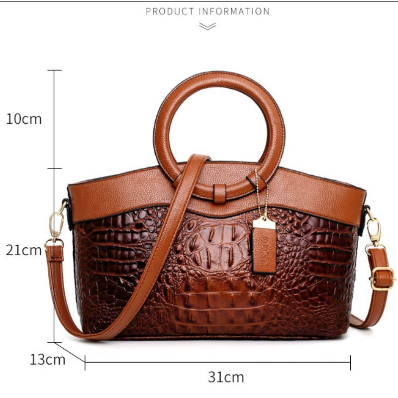 Ella™ Classic Croc | Bolsa Vintage Versátil