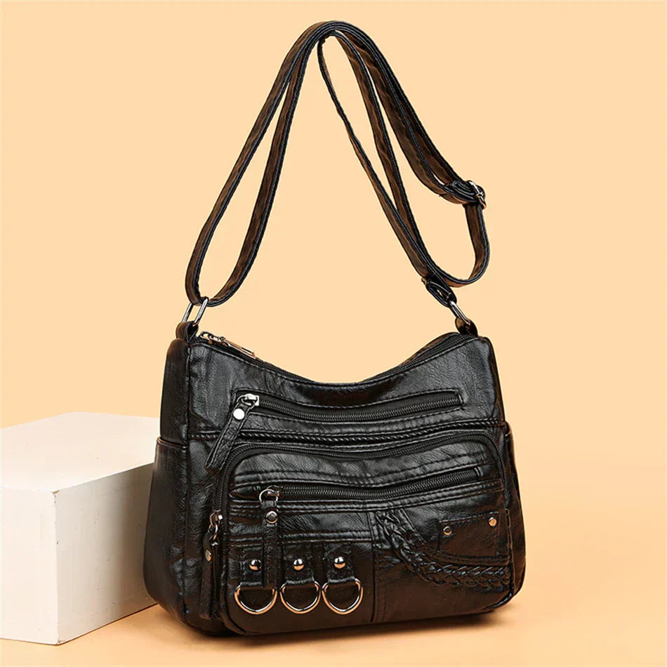 Olivia™ Vintage Charm | Bolsa con Cremallera Suave