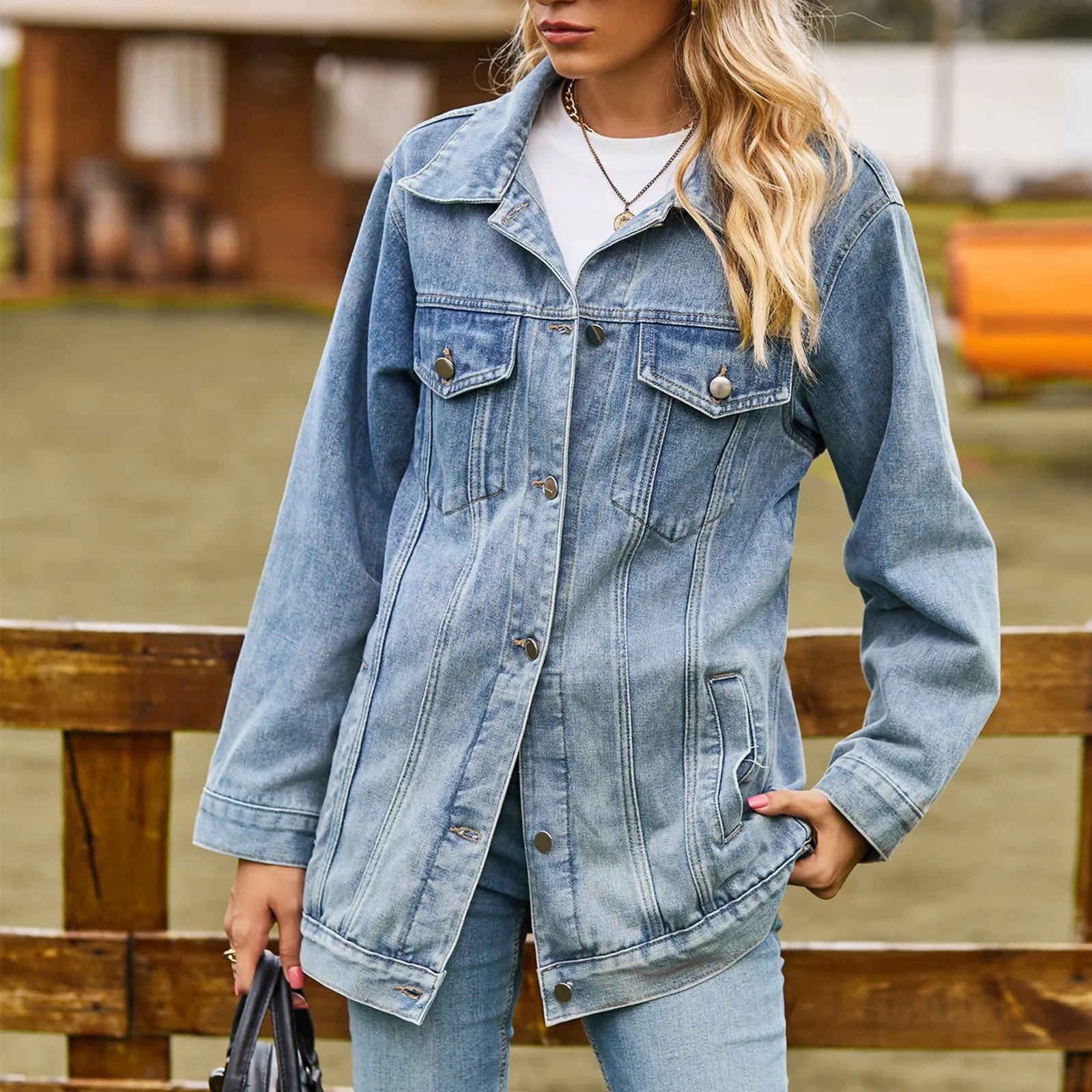 Mia™ - Chaqueta de Jeans Elegante Clásica